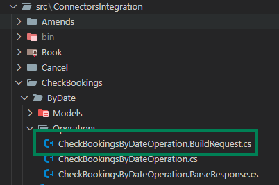 Build Request CheckBookingsByDate