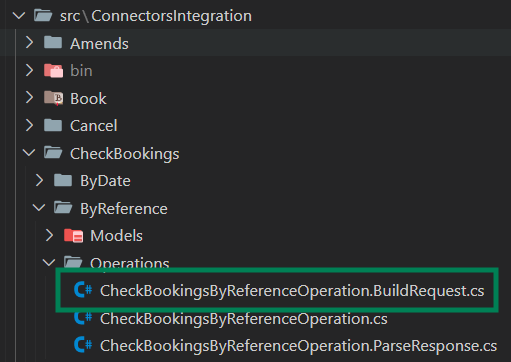 Build Request CheckBookingsByReference