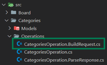 Build Request Categories